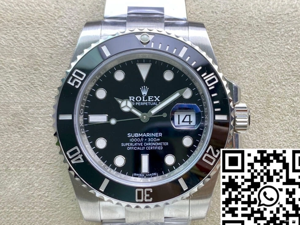 Trendsetting 116610LN-97200 Black Clean 1234 Factory Rolex Dial Submariner V4 0821